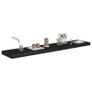 Floating Wall Shelves 4 pcs Black 120x23.5x3.8 cm MDF Image 3
