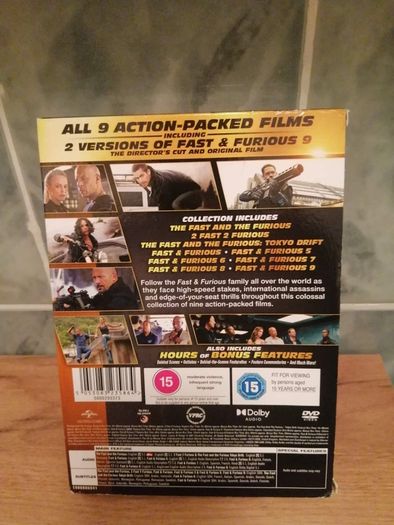 Fast and the furious 9 dvd boxset