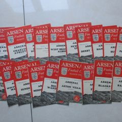 Job Lot Of  Vintage Arsenal Soccer Programmes - 1950's