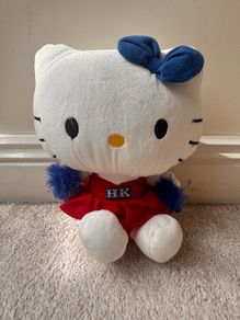 Hello Kitty Cheerleader Plush Soft Sanrio Sega Prize Europe approx. 23 cm. Used Please see photos