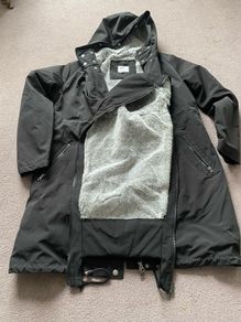 Seraphine baby wearing coat size 12