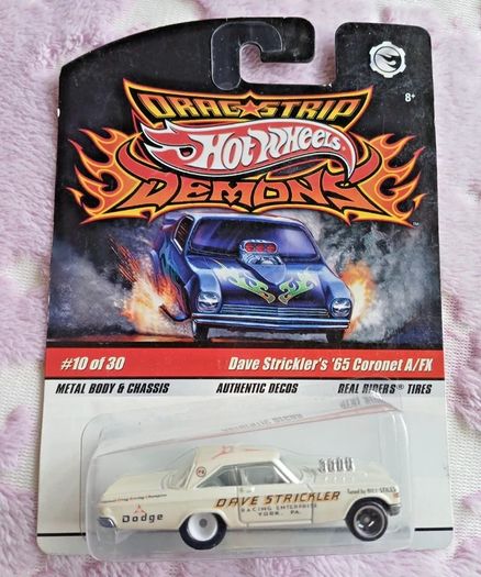 Hot Wheels Drag Strip Demons Dave Strickler's '65 Coronet A/FX 1:64 R/R , 2008