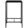 3 Piece Garden Bar Set Poly Rattan Black Image 4