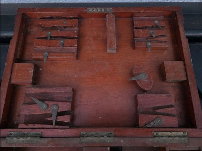 Antique 'Arnold and Sons' Wooden Instrument Box