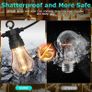 MASSIVE SALE Lights Outdoor, 15M/49FT Romote Control Outdoor String lights Mains Powered with 25LED Shatterproof Bulbs, 8 Modes Waterproof Garden String Image 4