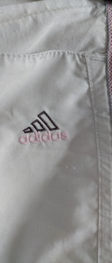 Old school limited edition white Adidas trousers with crease size Xs