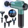 Massage Gun Deep Tissue Massager, 99 Speeds Powerful Percussion Massager with LCD Touch Screen, Handheld Muscle Massage Gun with 6 Massage Heads for Muscle Pain Relief and Relaxation MULTIPLE COLOURS AVAILABLE  (FREE POSTAGE) Image 7