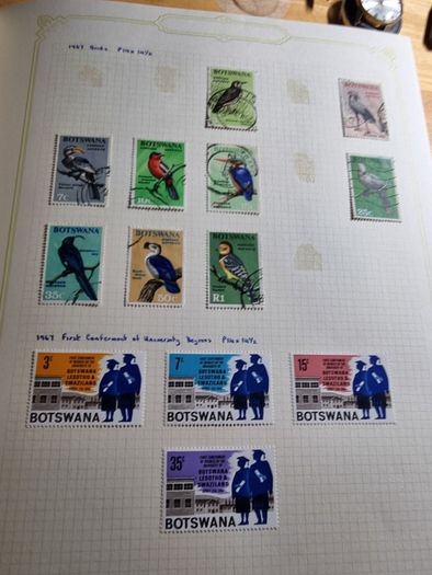 Stamp album 153 Botswana, Lesotho