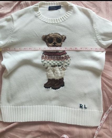 Authentic Polo Ralph Lauren  Bear Jumper. Size S. Cotton/Wool