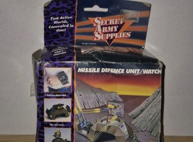 1988 S.a.s. Secret Army Supplies Missile Defence Unit Watch Rare Box Damage