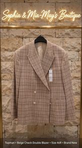 Topman Beige check Blazer