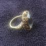 Art deco 14k Ring with aquamarine Image 4