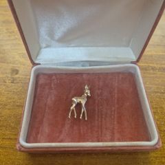 Vintage Baby Deer Brooch