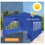 Waterproof Gazebo with Sides 3m x 3m, White Garden Gazebo Marquee Tent Event Image 3