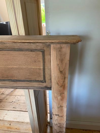 Solid oak fireplace surround