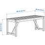 Ikea Nammaro Outdoor Bench Image 5