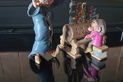 Disneys Snow White And The 7 Dwarfs Toy Piano Accordion With Dopey Figure