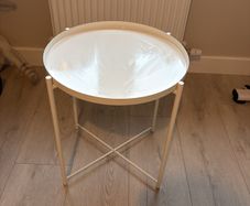 Small white table