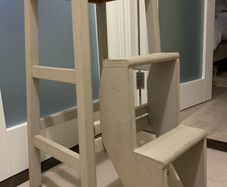 Antique library stool