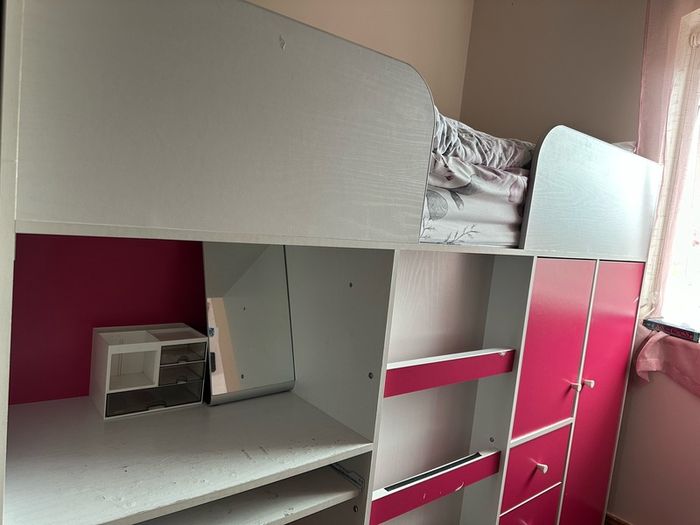 High sleeper bed with storage