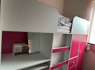 High sleeper bed with storage
