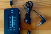 Mini Radio RD-12 with mono headphones, exelent condition.
