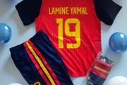 Spain World Cup Kit ( Lamine Yamal  19 ) ,6/7 , 7/8 , 8/9 Yrs