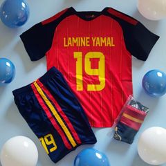 Spain World Cup Kit ( Lamine Yamal  19 ) ,6/7 , 7/8 , 8/9 Yrs
