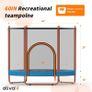 60 Rebounder Trampoline Indoor Outdoor for Kids Ages 1-8, Image 5