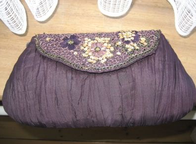 Ladies clutch silk bag