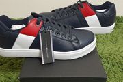 Tommy Hilfiger Unisex Leather Footwear Low Cut Lace-Up Sneaker Blue UK-6.5/EUR-40 Style:T3B4-30509-0739800-/Blue-2024