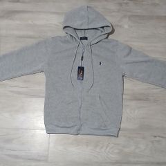 Grey Polo Ralph Lauren zip-up hoodie