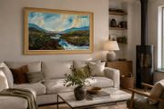 Original Vincent Meehan Oil Painting (Large Statement Piece Landscape)