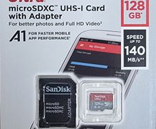 Micro SD Card 128GB Sandisk Ultra