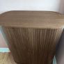 Cabinet 90 cm 3 shelves 2 tambour doors dark oak Image 5
