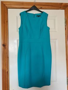 Aqua Panelled Dress - Size 12