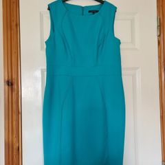 Aqua Panelled Dress - Size 12