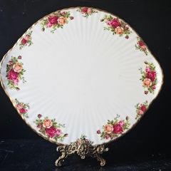 Royal Albert Old Country Roses Footed Gateau cake plate