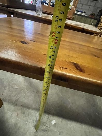 Pine solid timber dining table - 4 available
