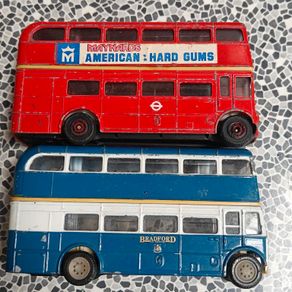 Pair of 1:50 Double Decker Buses one is Corgi