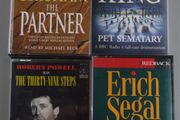 4 Thriller Audiobook Cassette Tapes. John Grisham, Stephen King, Erich Segal