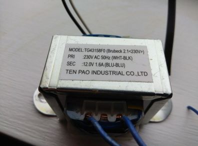 Transformator 12v 1.6a Ac