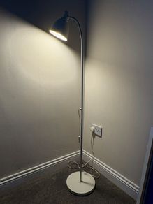 White IKEA floor lamps x 2