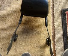 Quick release clip on sissy bar