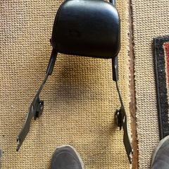 Quick release clip on sissy bar