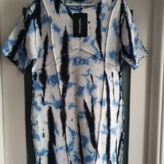 PLT Tie-Dye jersey dress Sz 6 (Fit 8-10 UK) - Bnwt