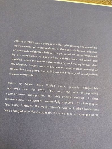 Return to Sender Revisiting John Hindes Ireland by Paul Kelly over 200 old photos that were used on old postcards hardback in very good condition FREE STANDARD POSTAGE INCLUDED