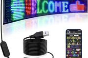 Scrolling Huge Bright Advertising LED Sign  Flexible USB 5V LED Store Sign Bluetooth App Control Custom Text Pattern Animation Programmable LED Display for Bar Party Festival