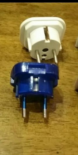 UK 3 Pin Socket to 2 Pin European