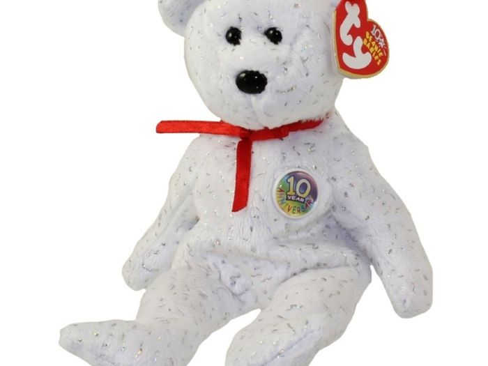 TY Beanie Baby Decade Bear - various colours